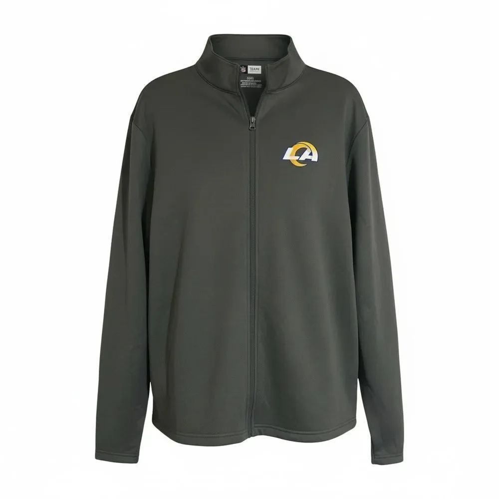 Men’s NFL LA Rams Full Zip Track Jacket Sz-Large